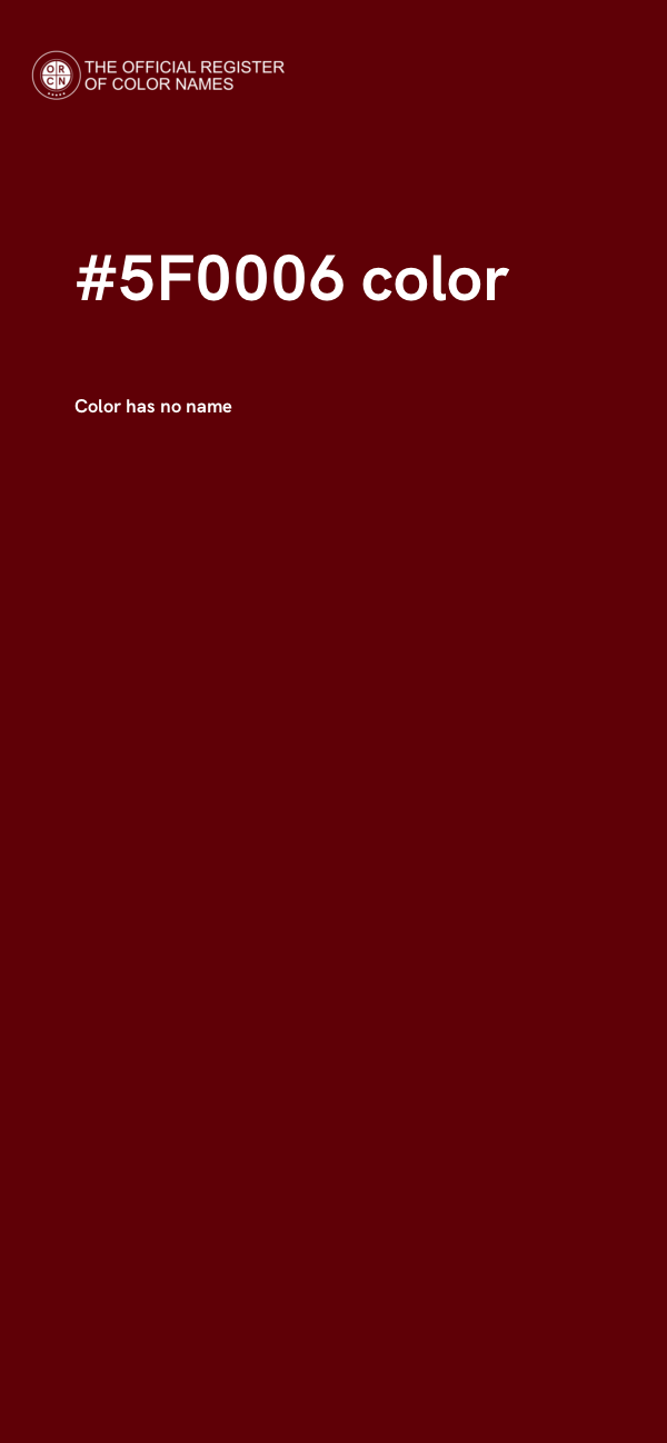 #5F0006 color image