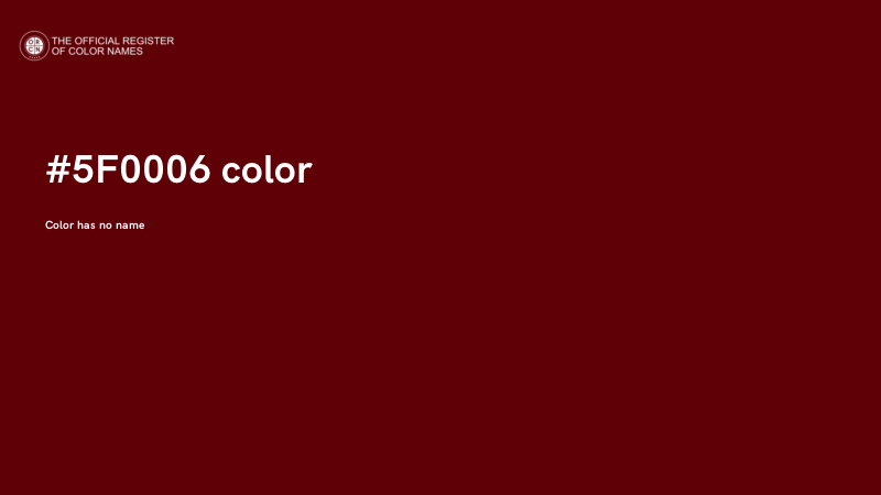 #5F0006 color image