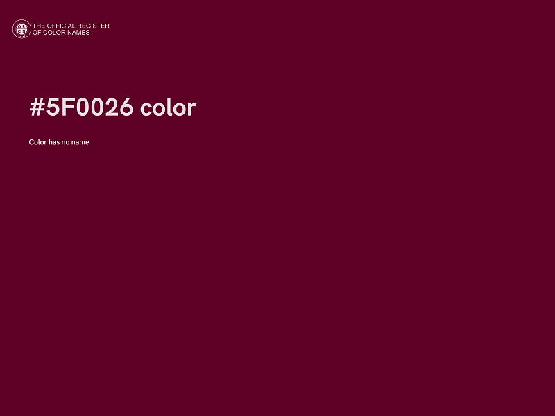 #5F0026 color image