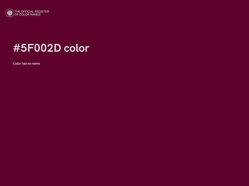 #5F002D color image