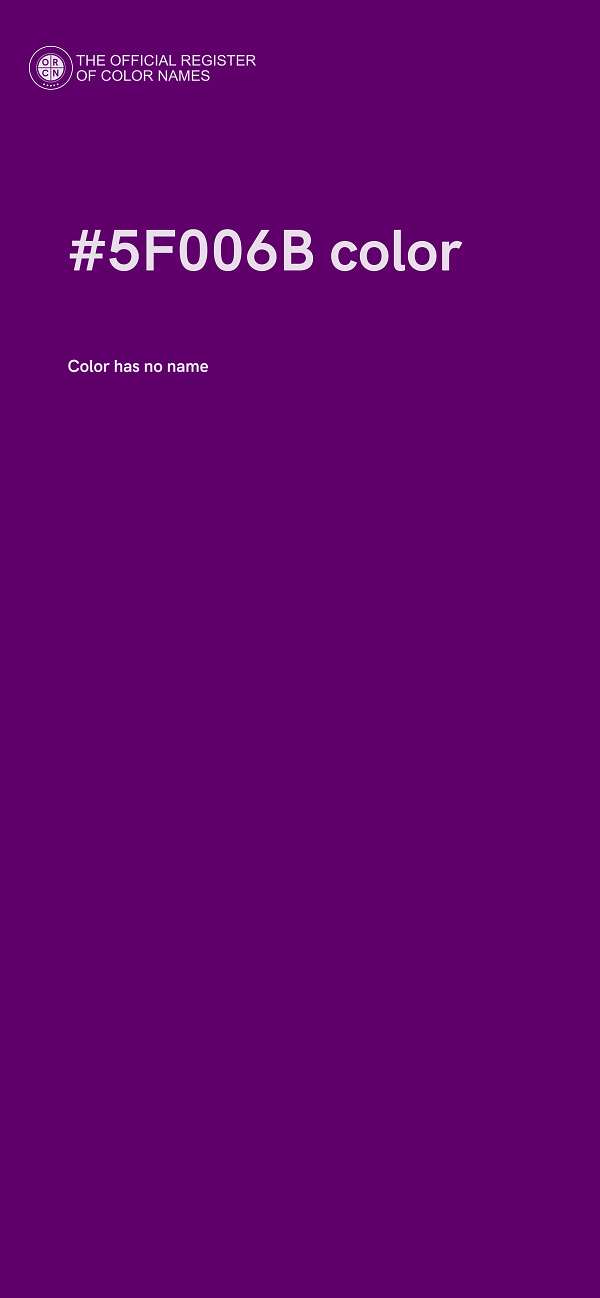#5F006B color image