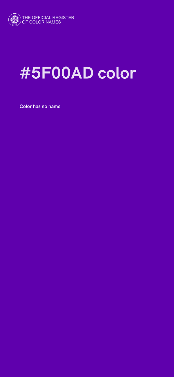 #5F00AD color image