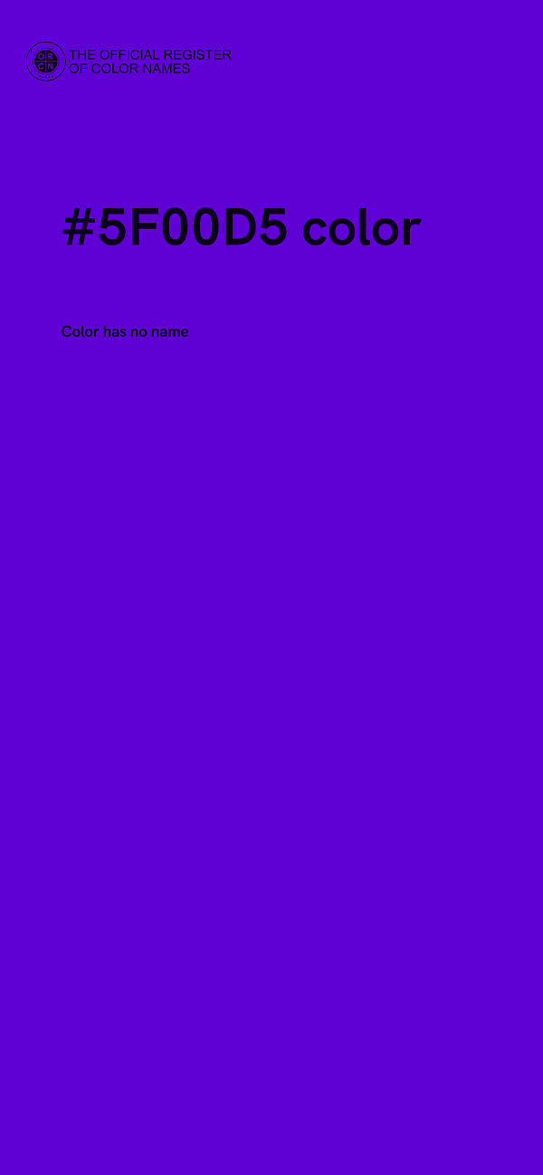 #5F00D5 color image