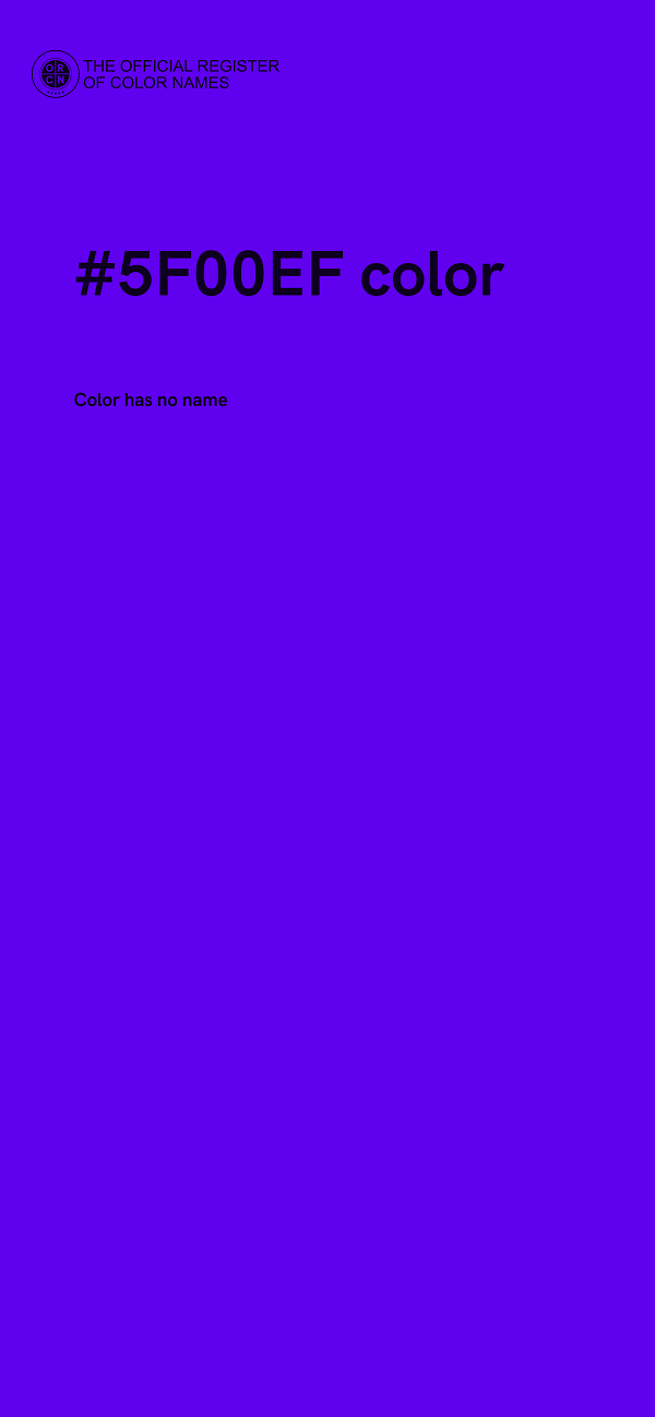 #5F00EF color image
