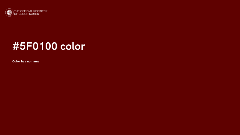 #5F0100 color image