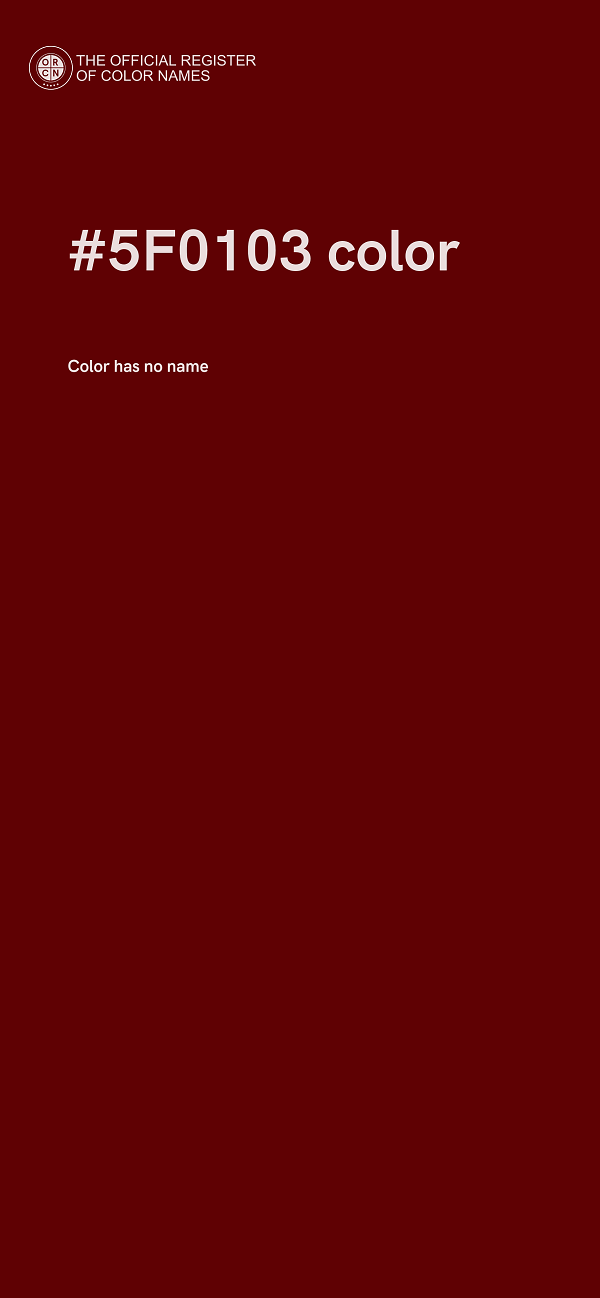 #5F0103 color image