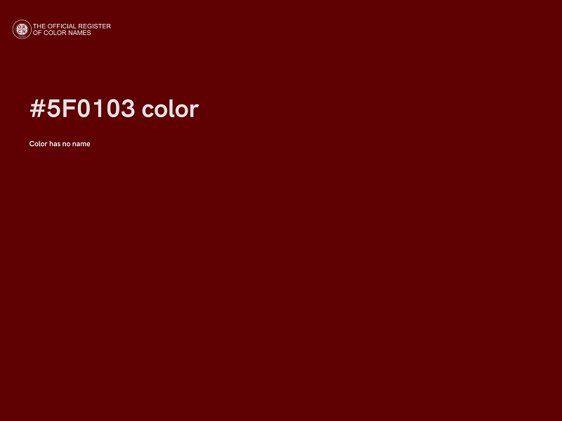 #5F0103 color image