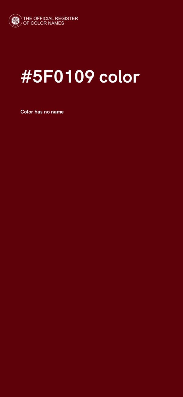 #5F0109 color image