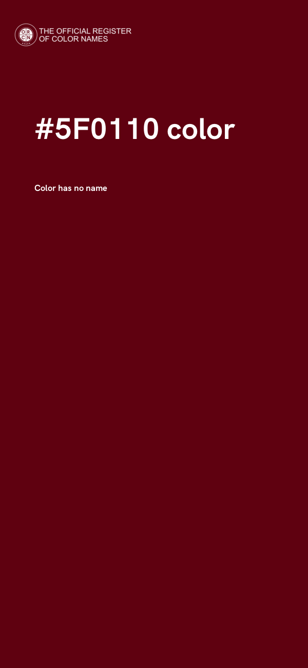 #5F0110 color image
