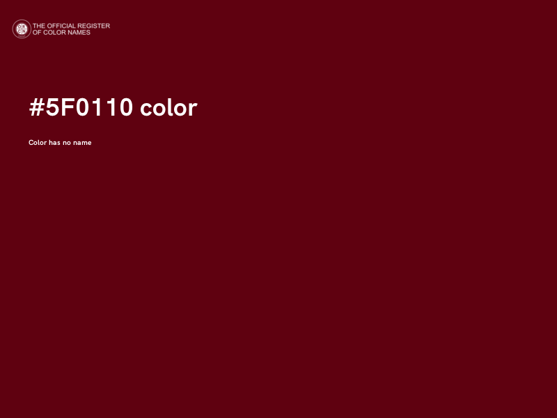 #5F0110 color image