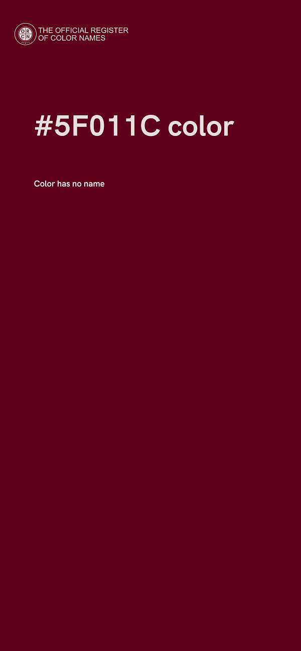 #5F011C color image