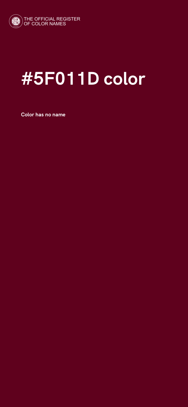 #5F011D color image