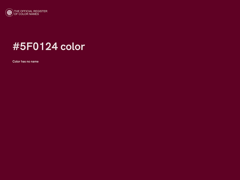 #5F0124 color image