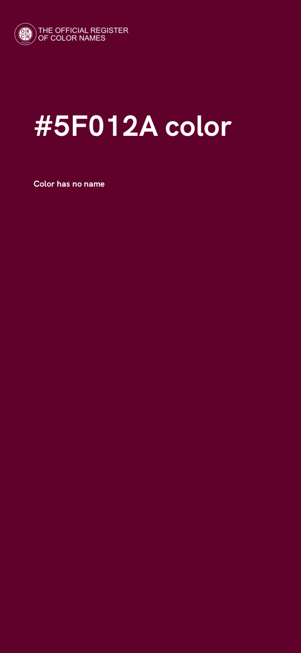 #5F012A color image