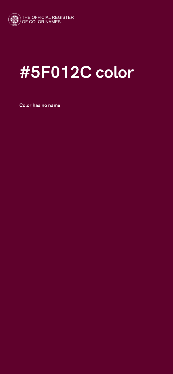 #5F012C color image