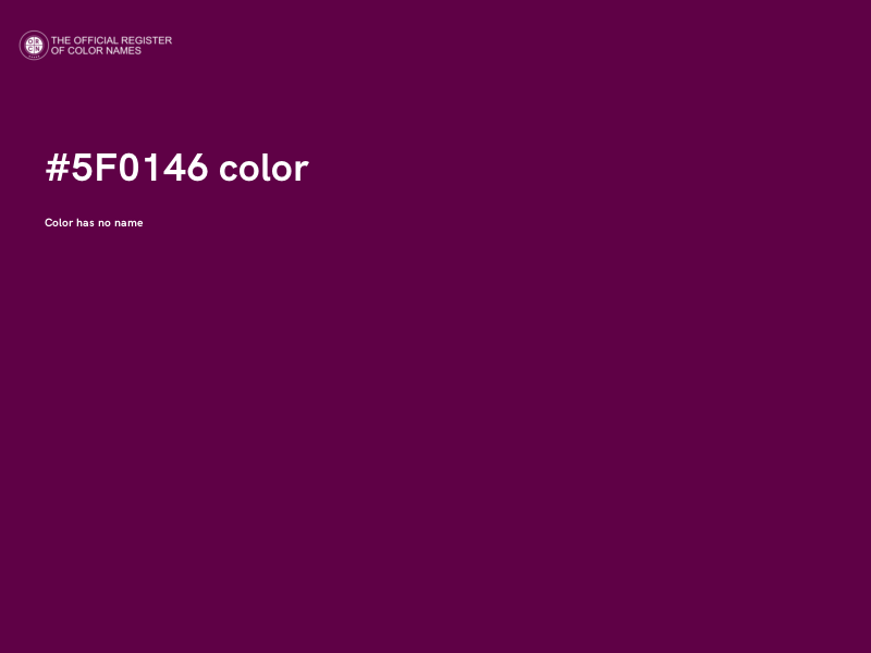 #5F0146 color image