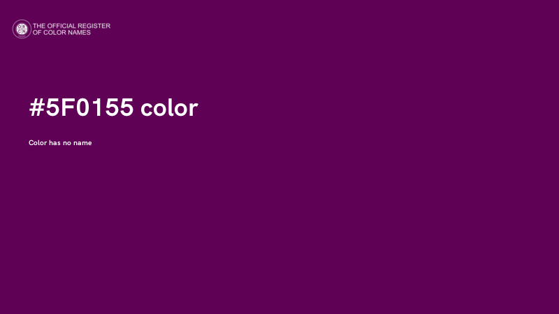 #5F0155 color image