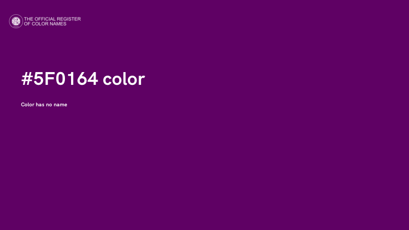 #5F0164 color image