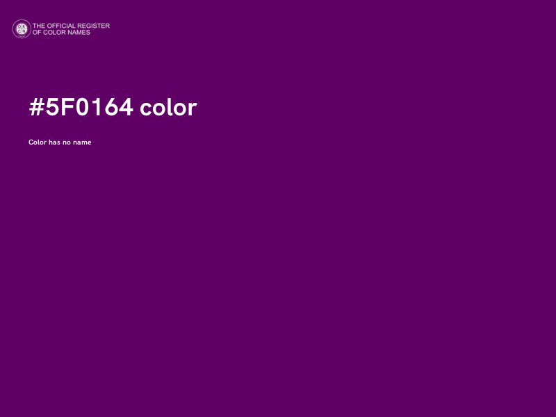 #5F0164 color image