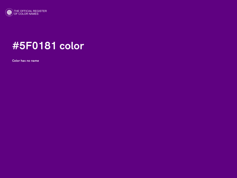 #5F0181 color image