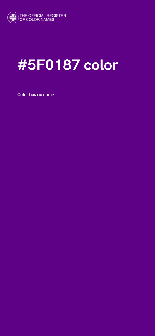 #5F0187 color image