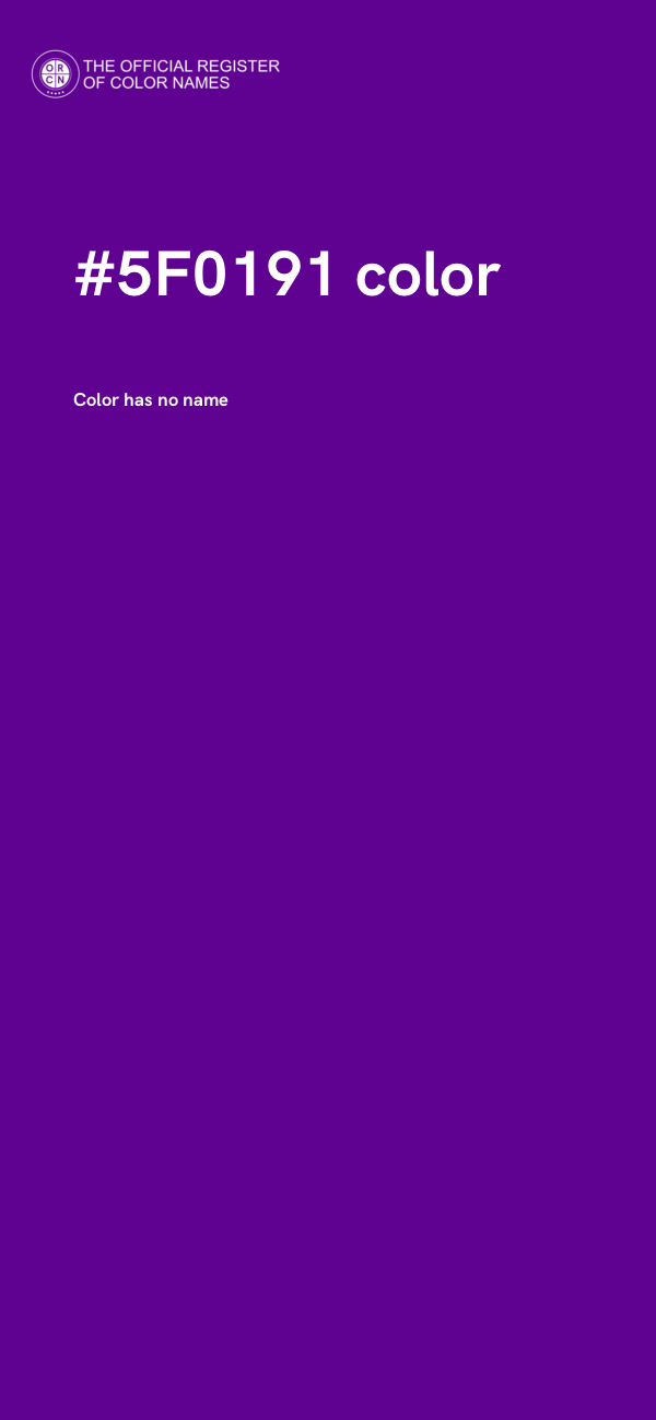 #5F0191 color image