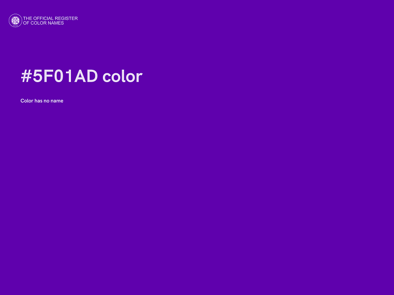 #5F01AD color image
