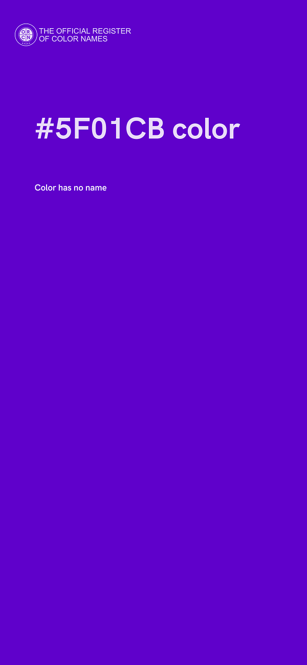 #5F01CB color image