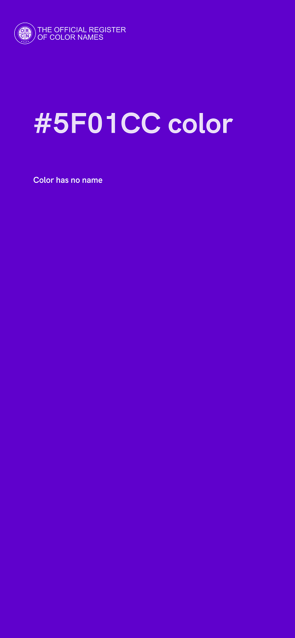 #5F01CC color image