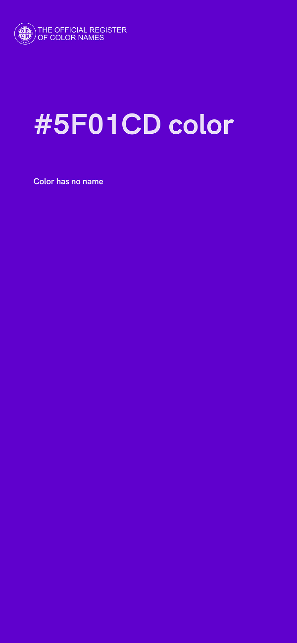 #5F01CD color image