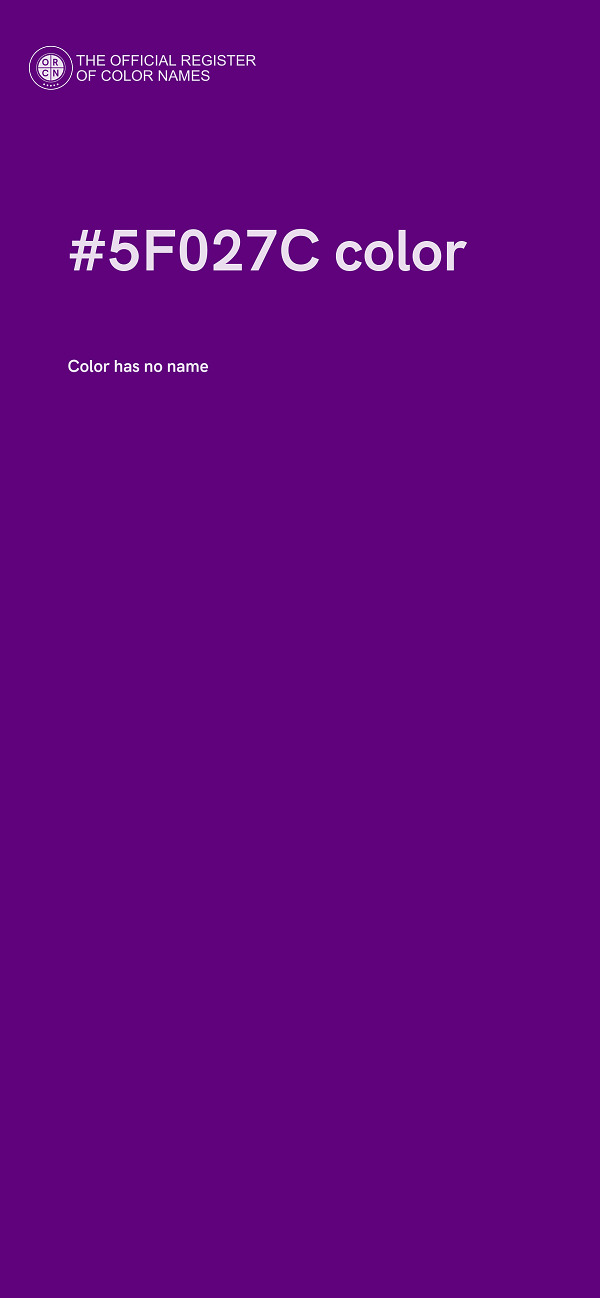 #5F027C color image