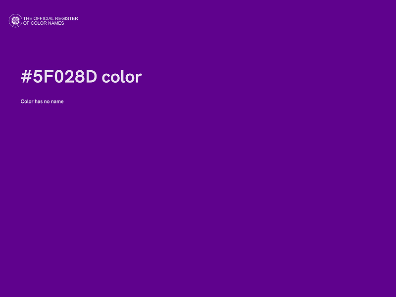 #5F028D color image