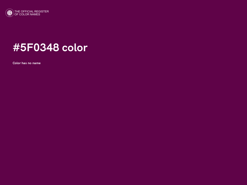 #5F0348 color image