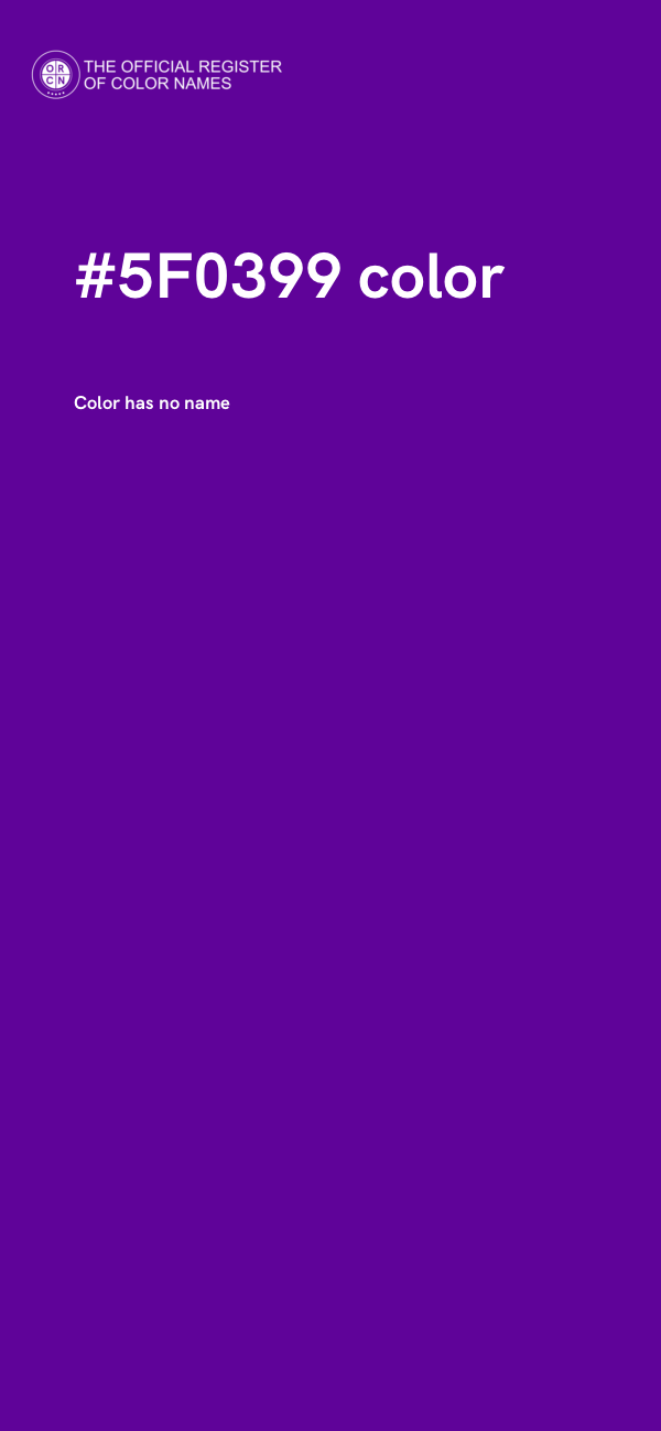 #5F0399 color image