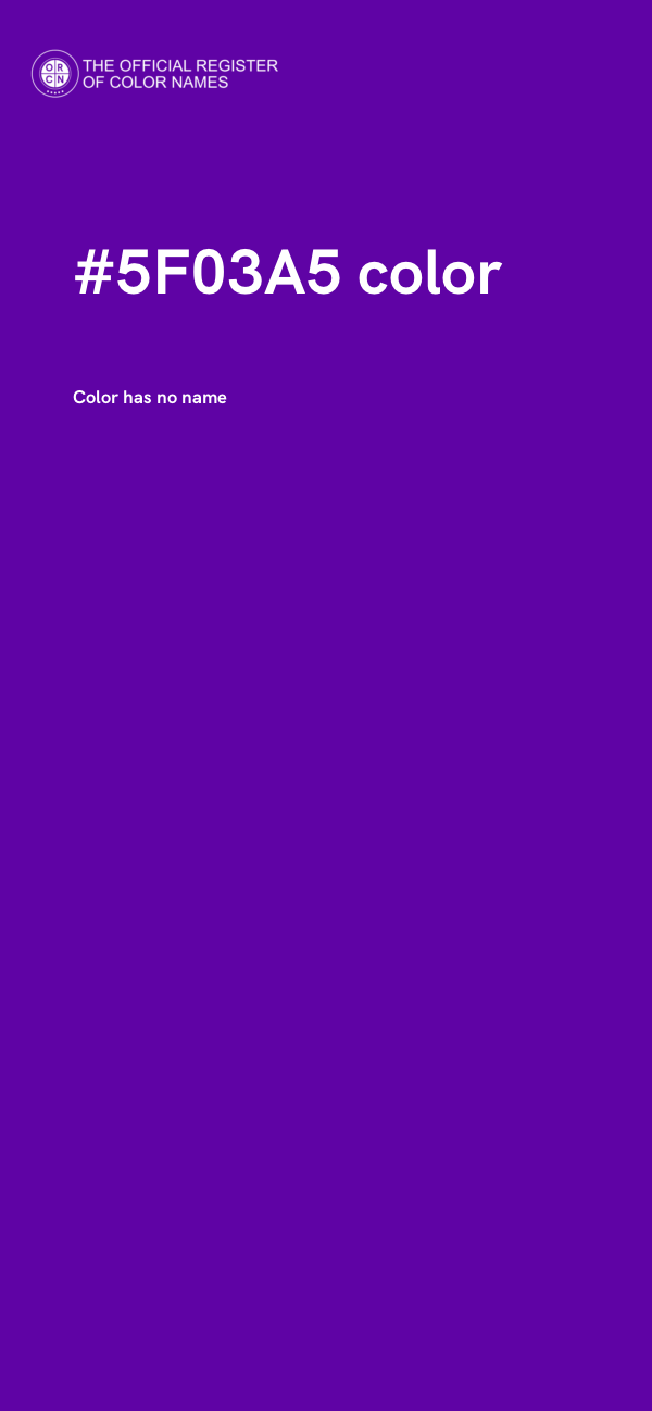 #5F03A5 color image