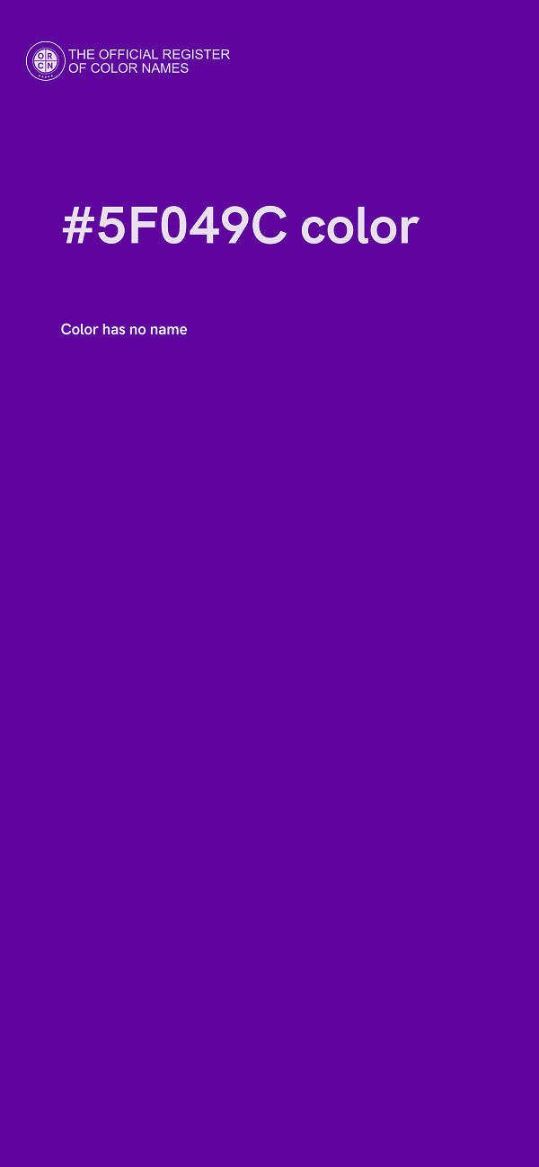 #5F049C color image