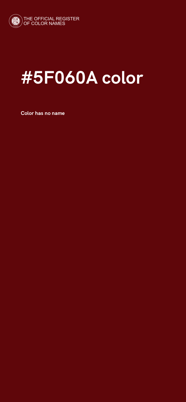 #5F060A color image