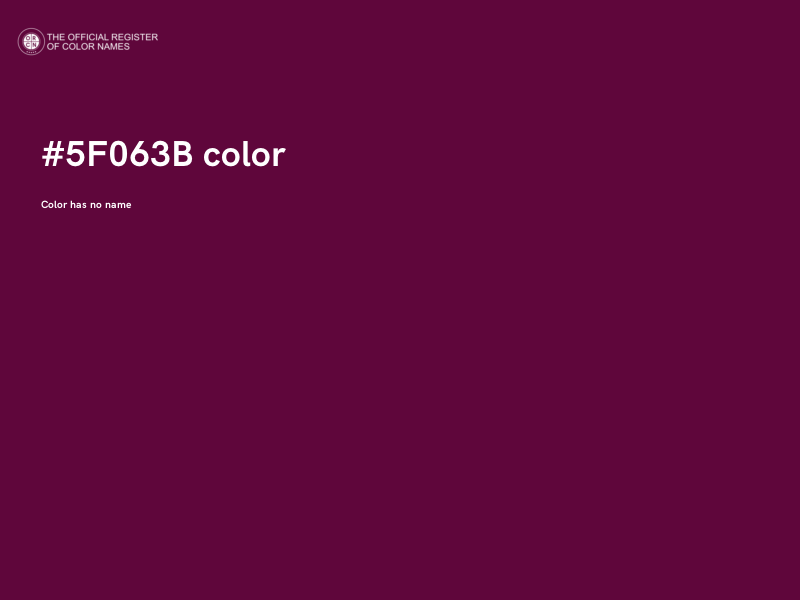 #5F063B color image