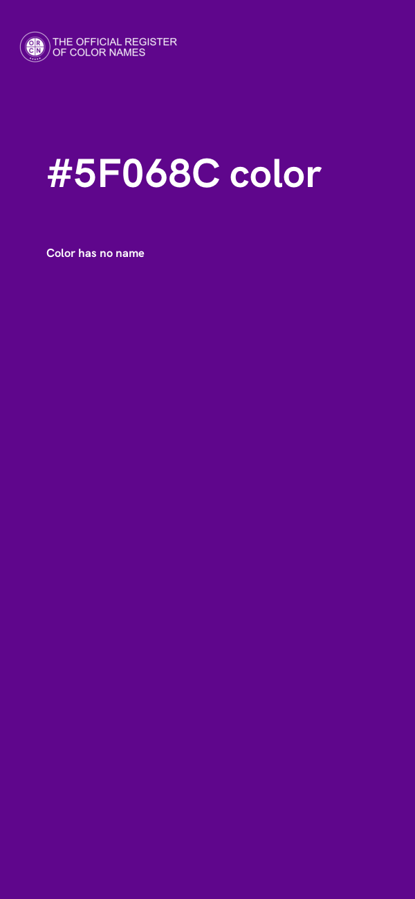 #5F068C color image