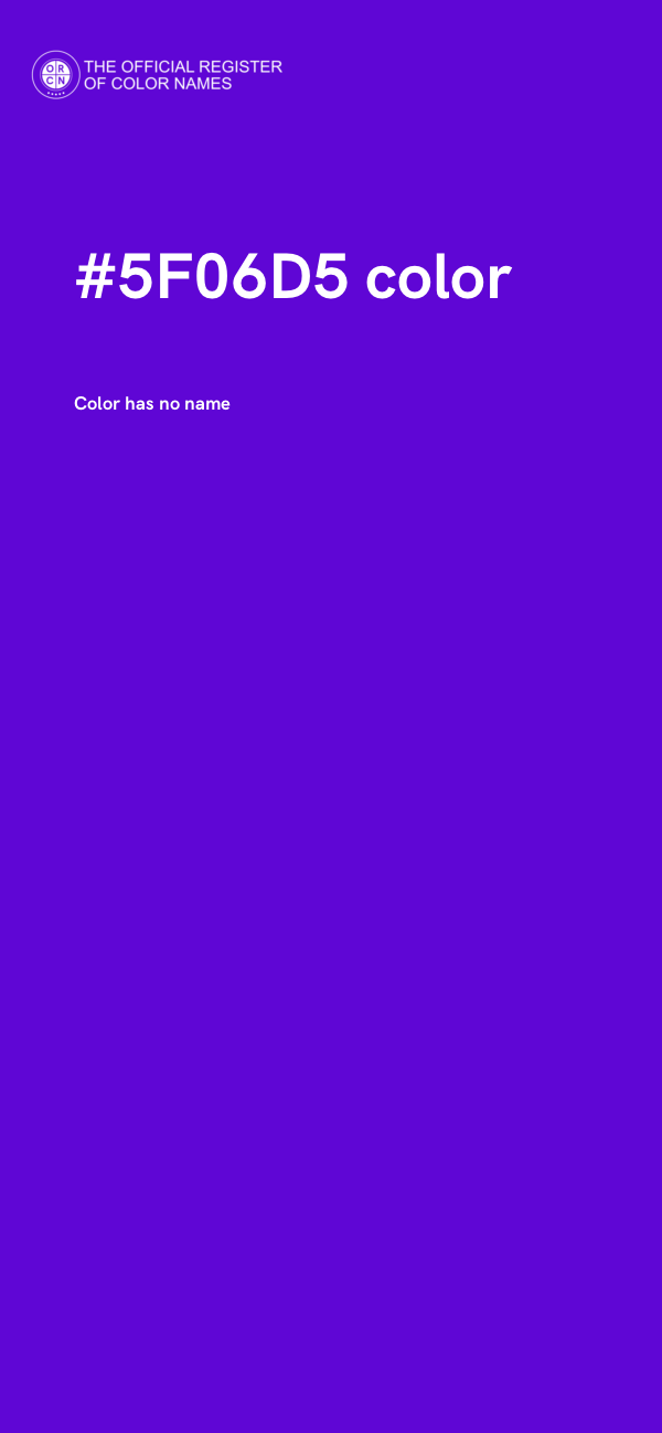#5F06D5 color image