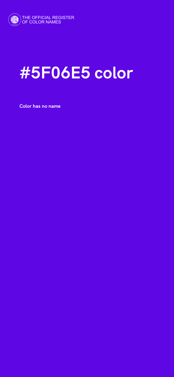 #5F06E5 color image