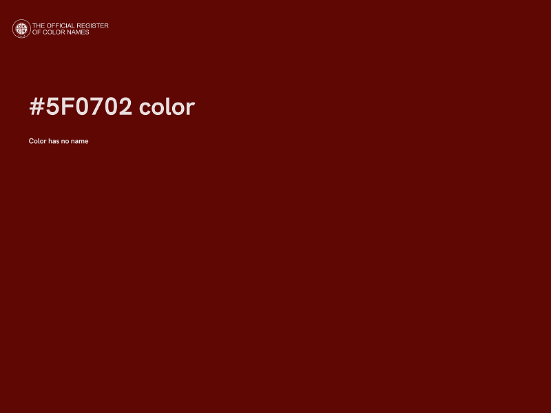 #5F0702 color image
