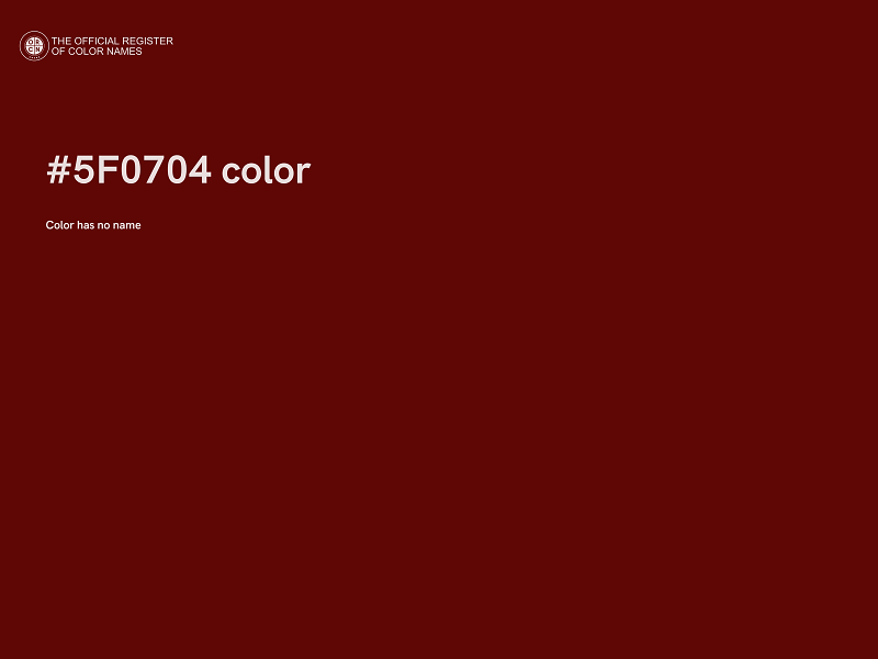 #5F0704 color image