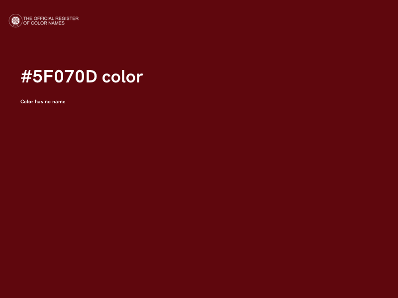 #5F070D color image