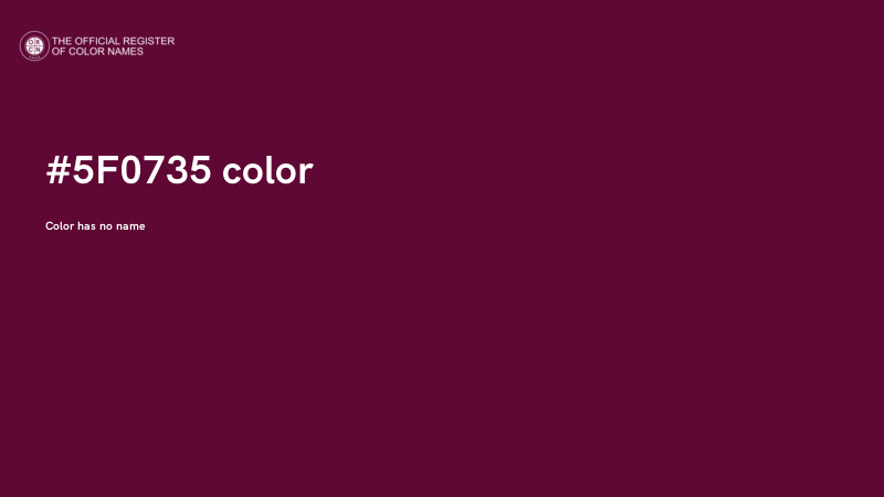 #5F0735 color image