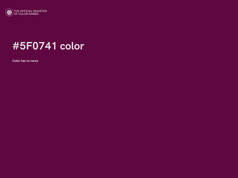 #5F0741 color image