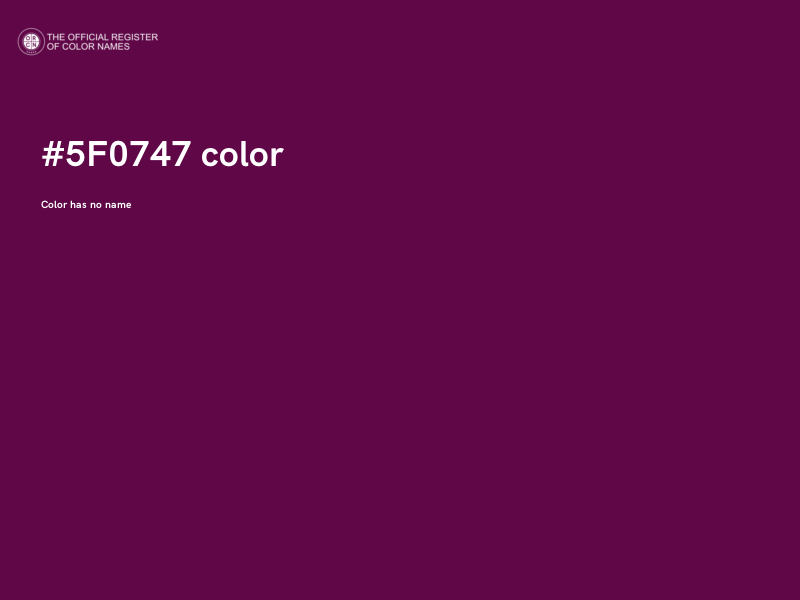 #5F0747 color image