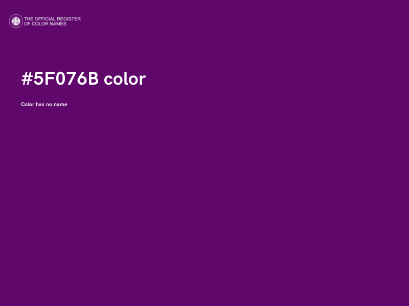 #5F076B color image