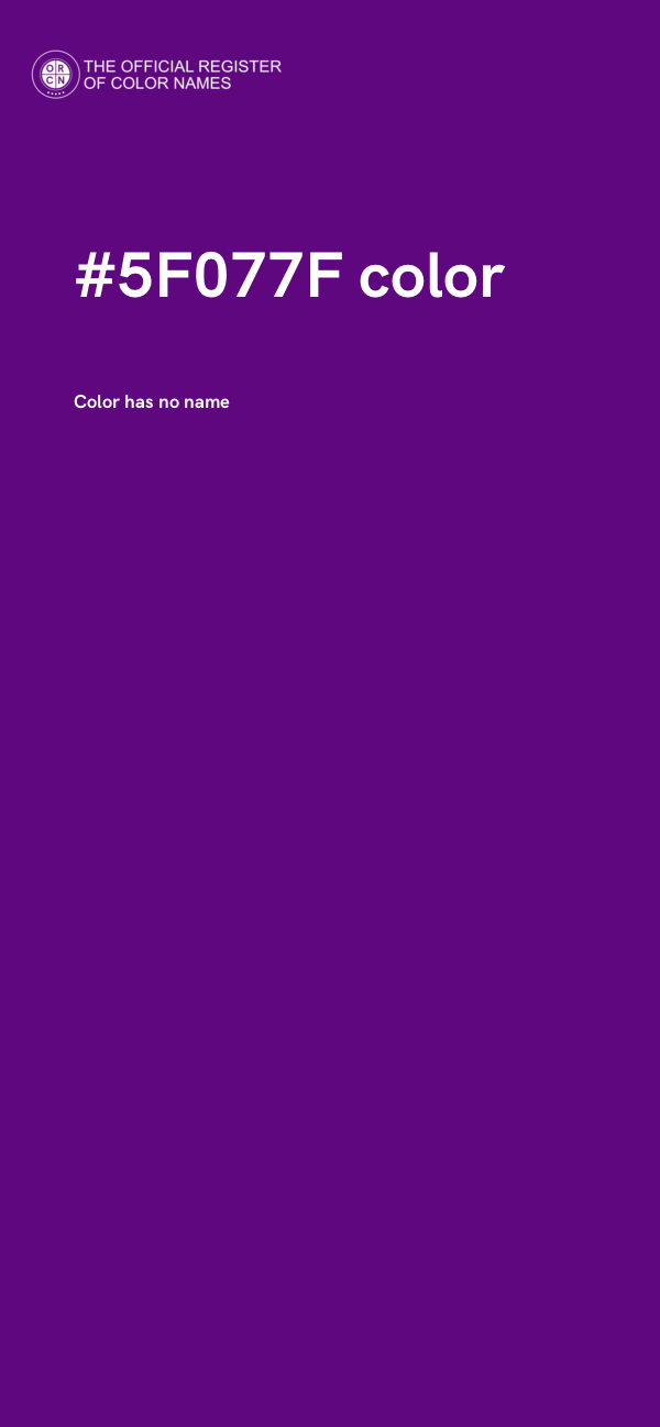 #5F077F color image