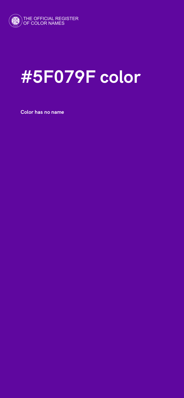#5F079F color image